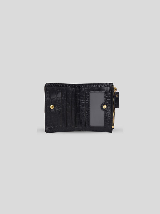 Croco Long Fold Wallet