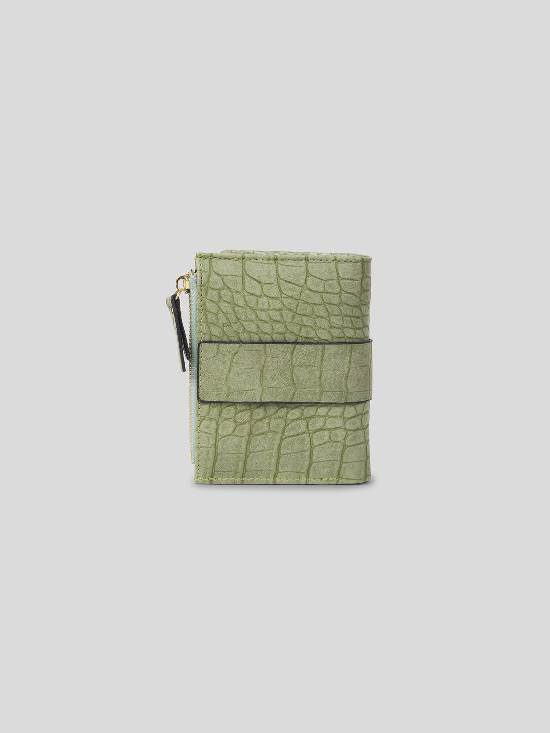 Croco Long Fold Wallet