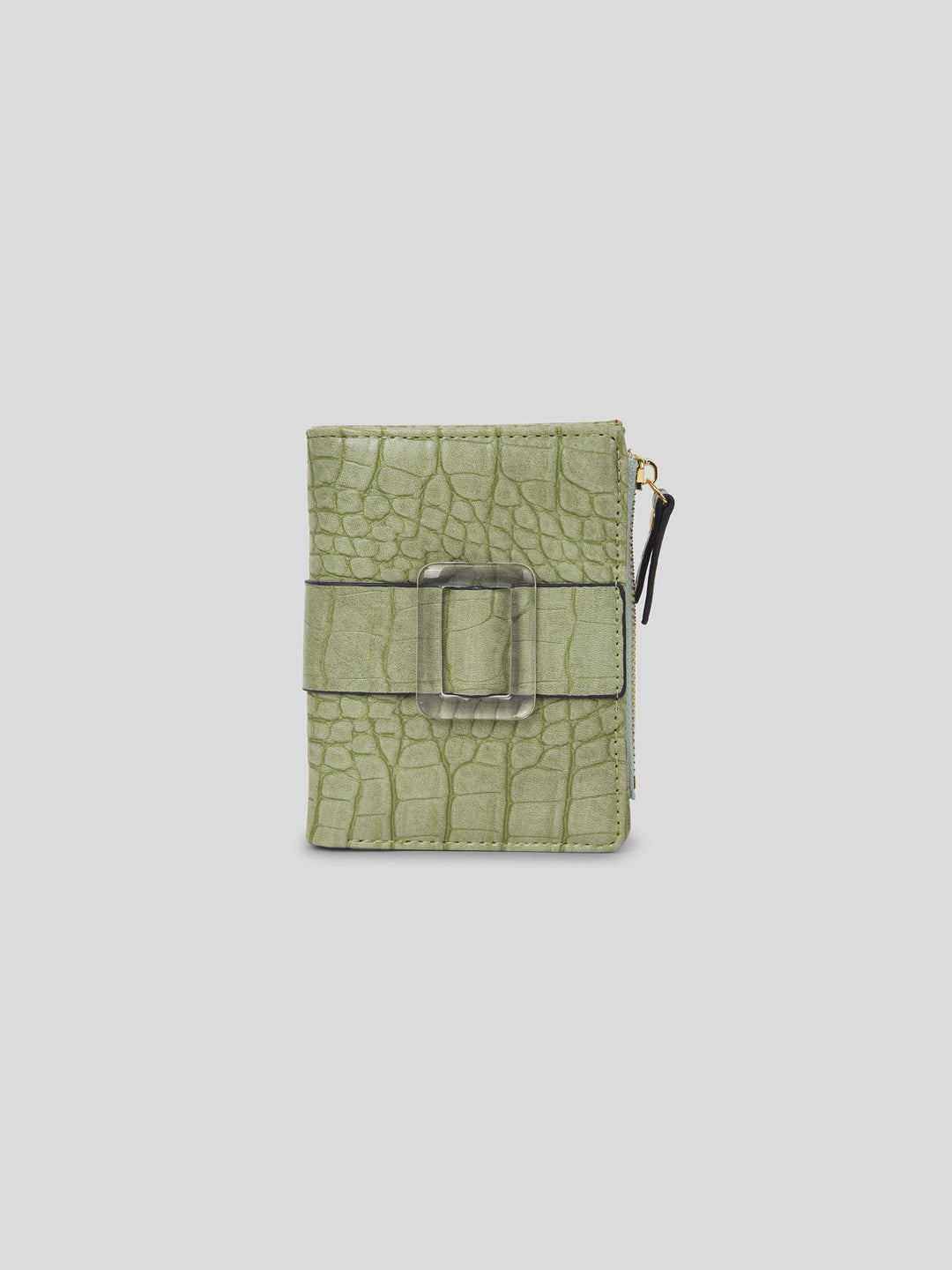 Croco Long Fold Wallet