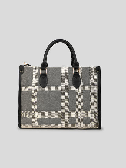 The Metro Check Tote