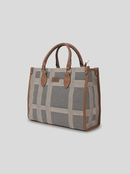 The Metro Check Tote