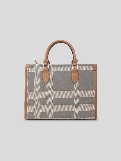 The Metro Check Tote