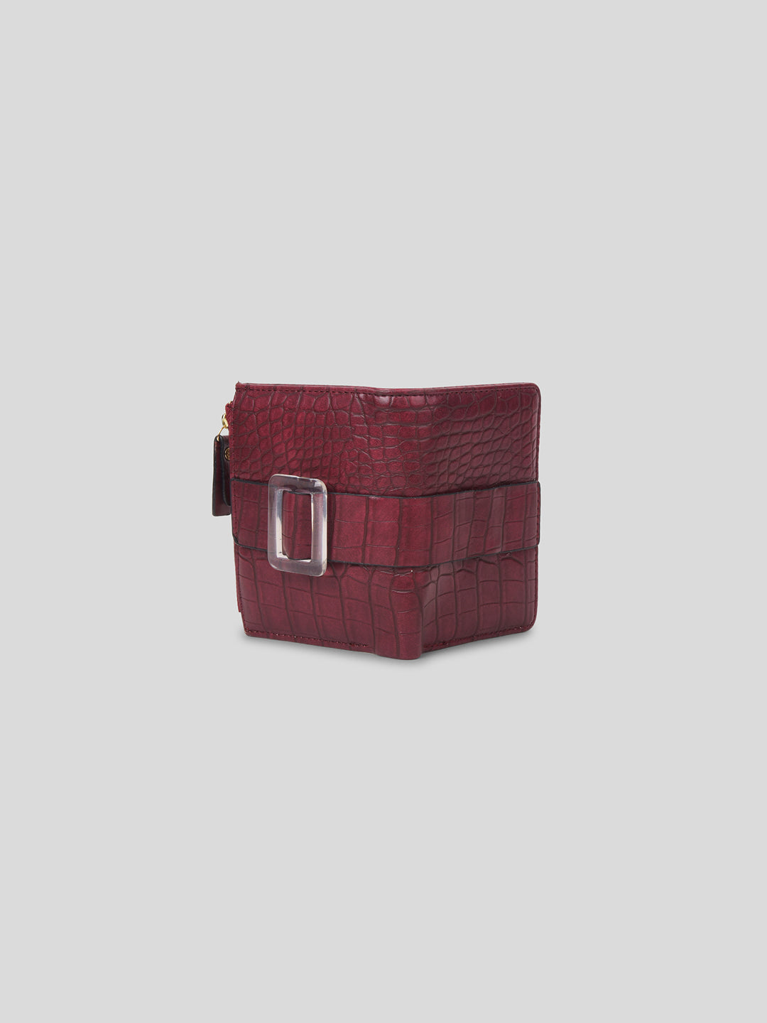 Croco Long Fold Wallet
