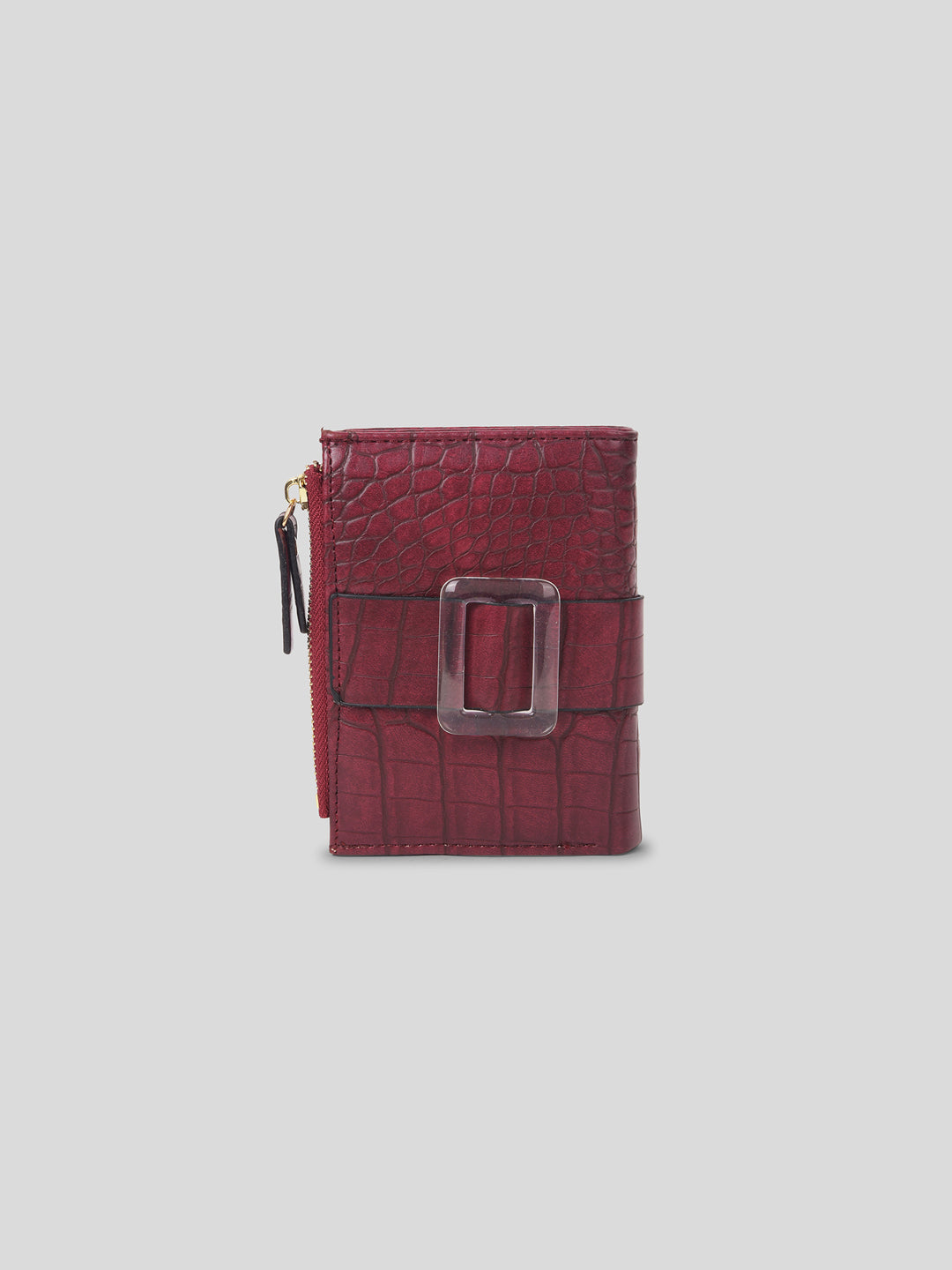 Croco Long Fold Wallet