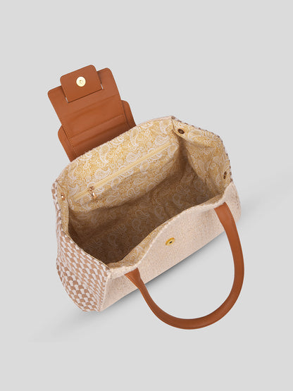 Soléa Woven Luxe Tote