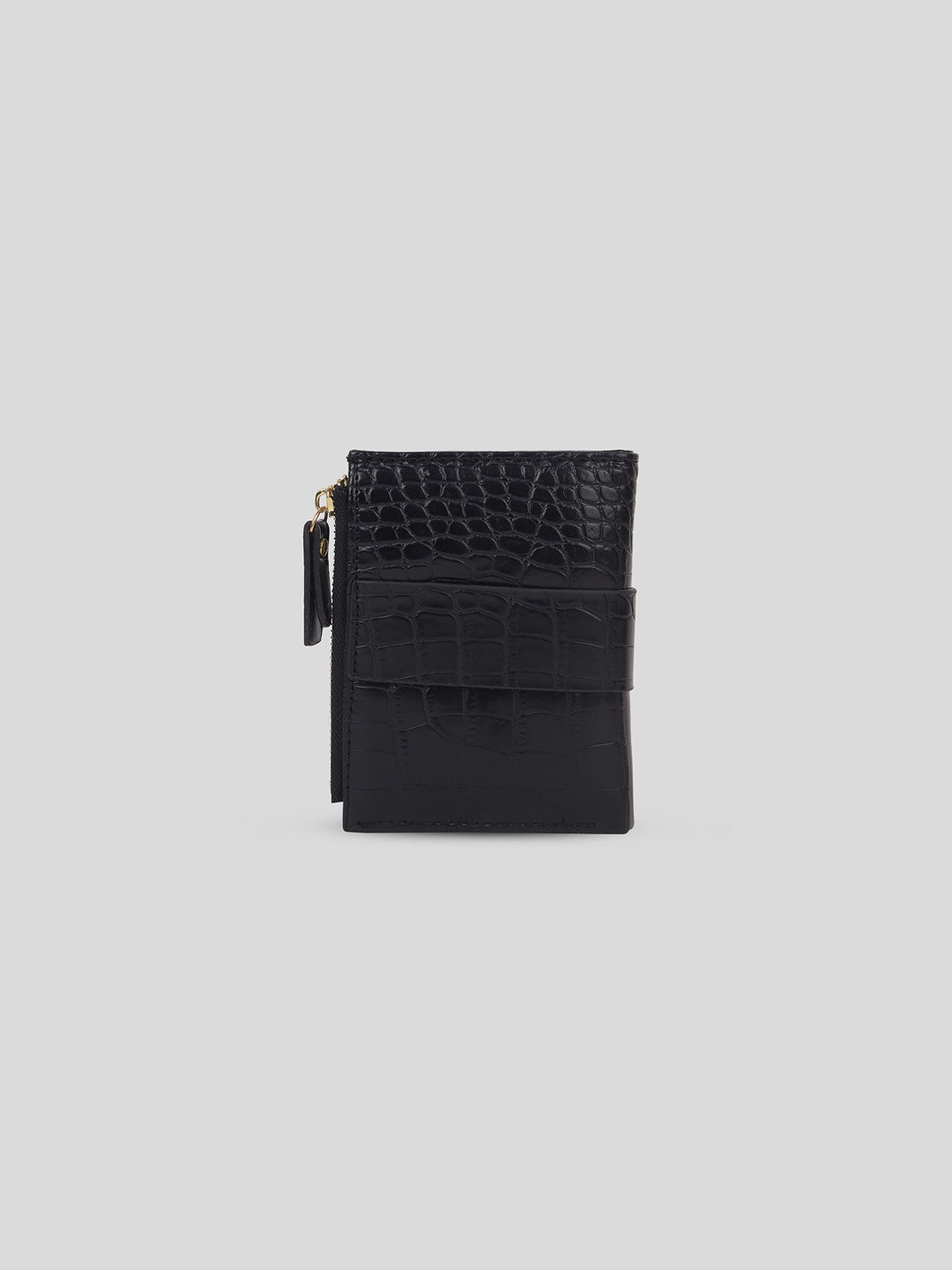 Croco Long Fold Wallet