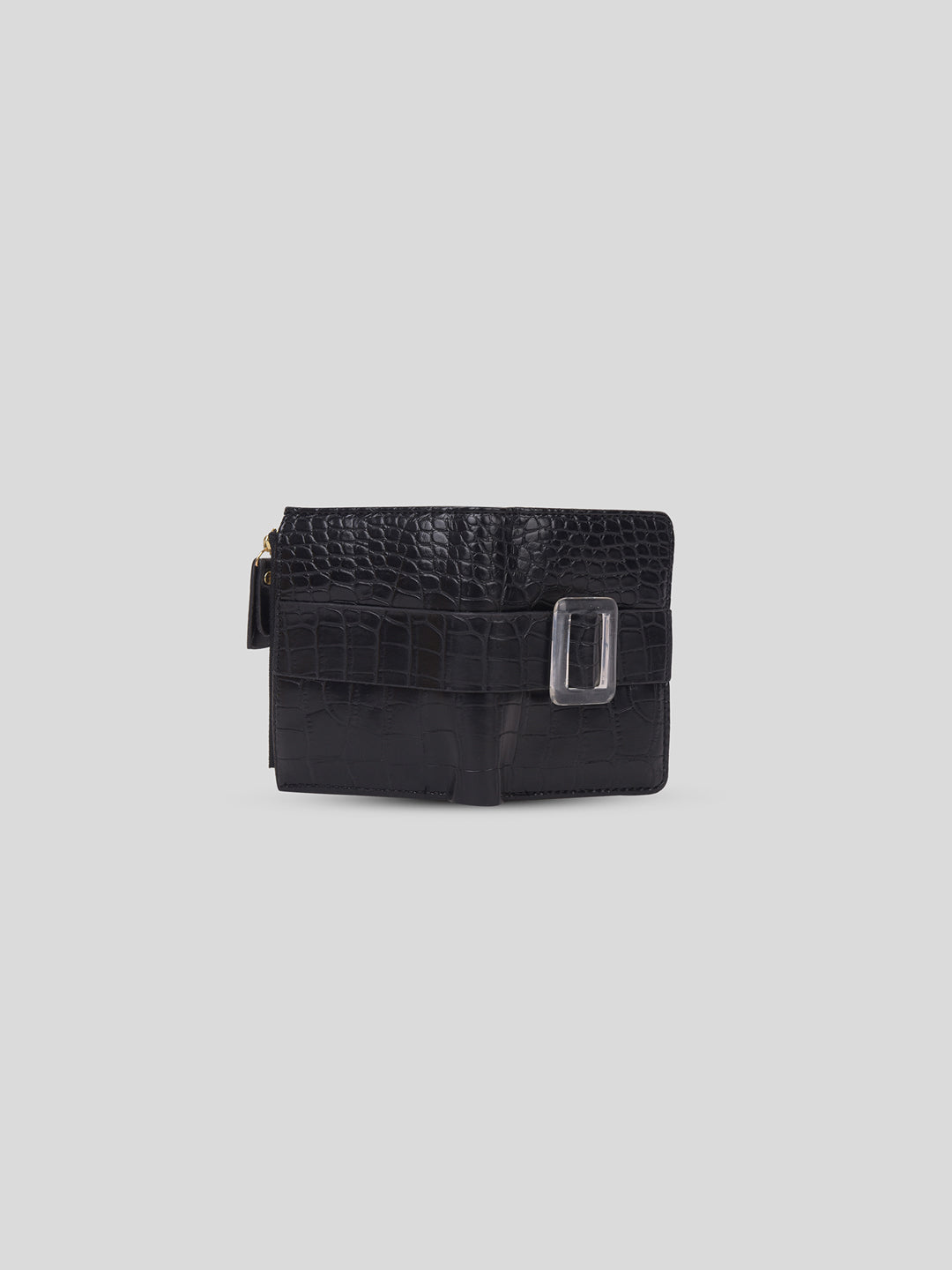 Croco Long Fold Wallet