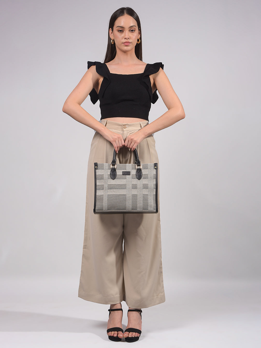 The Metro Check Tote