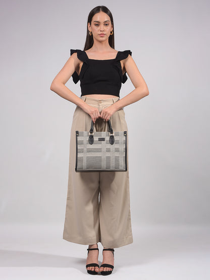 The Metro Check Tote