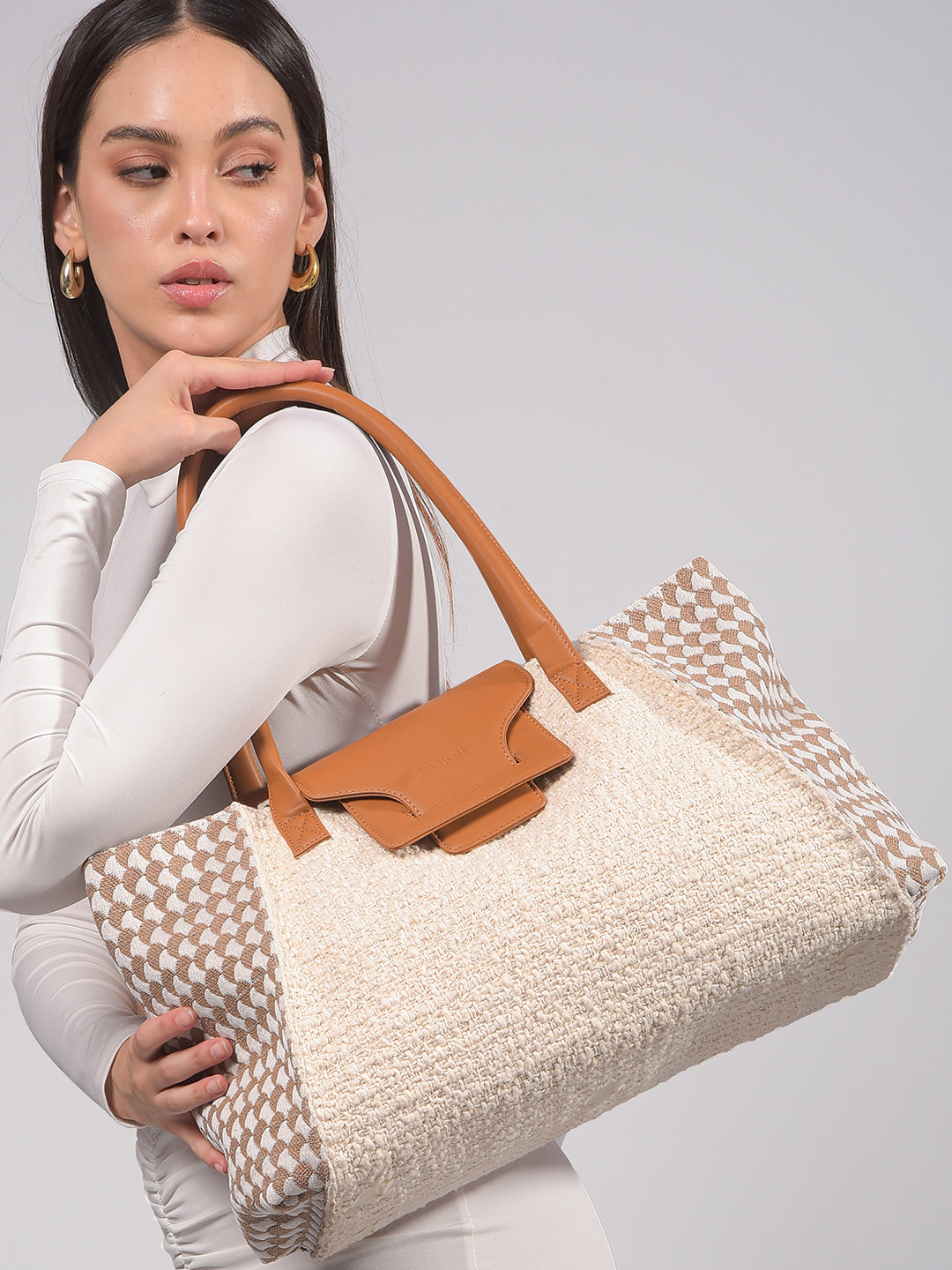 Soléa Woven Luxe Tote